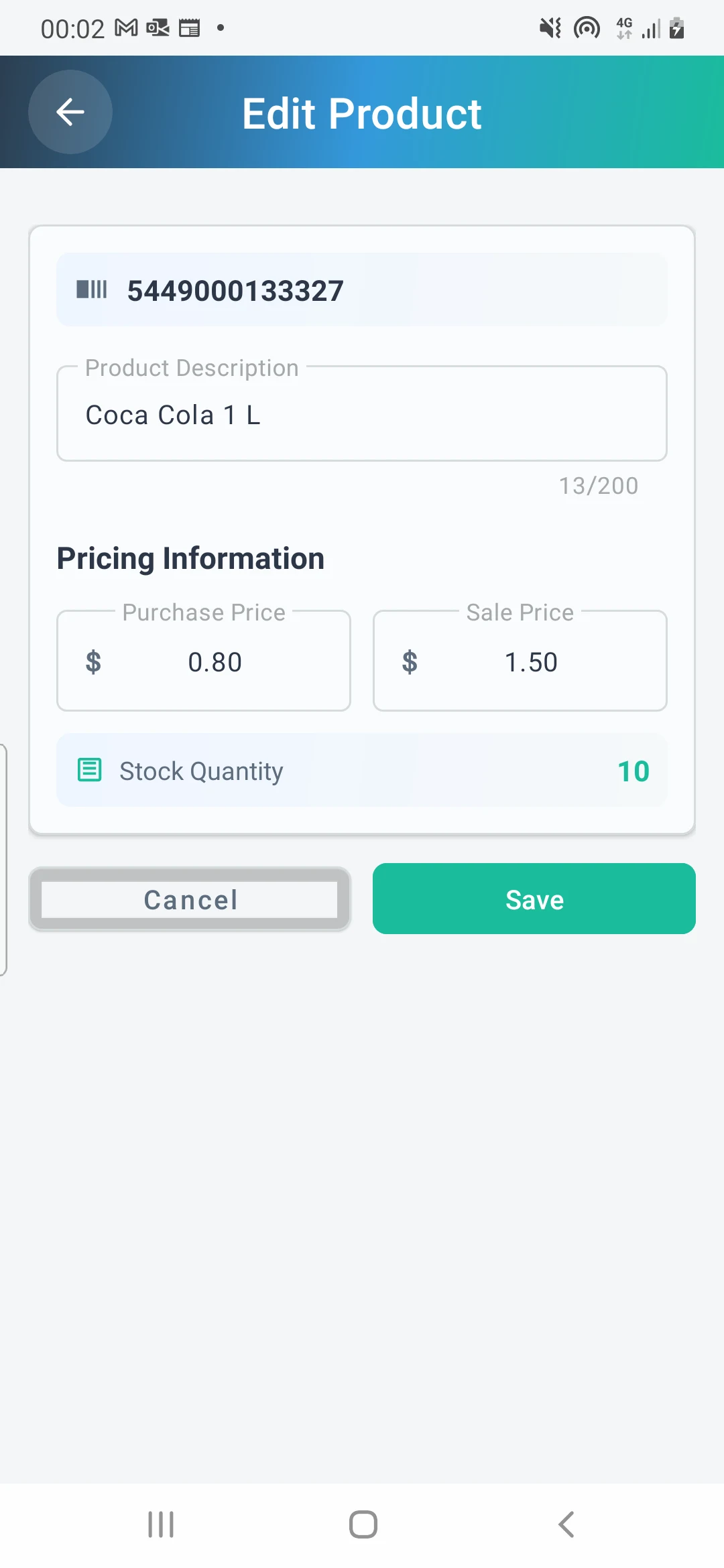ProdScanner screenshot